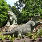 enfants dinosaures Crystal Palace Gardens Londres