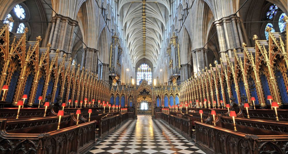 Interieur Westminster Abbaye Londres.