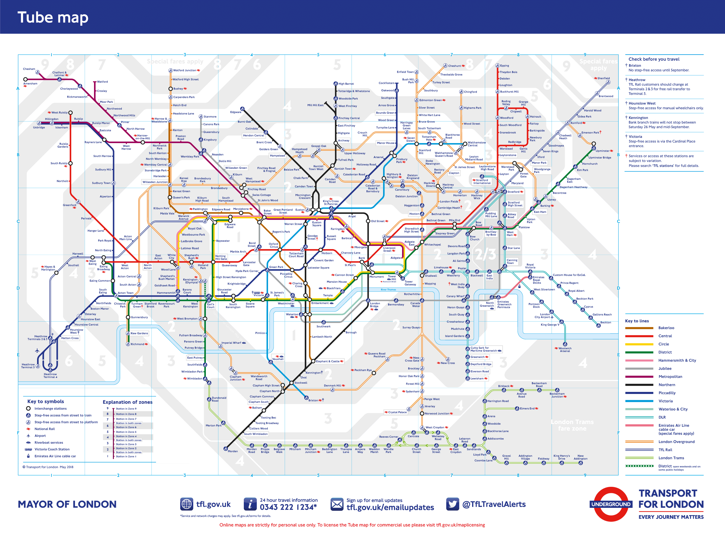 plan metro londres - ©Londres