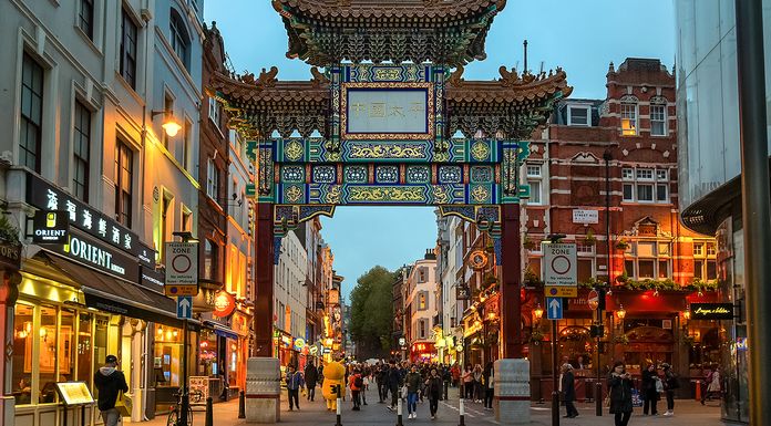 porte de Chinatown à Londres