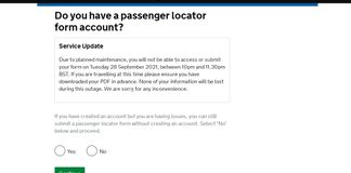 Passenger Locator Form