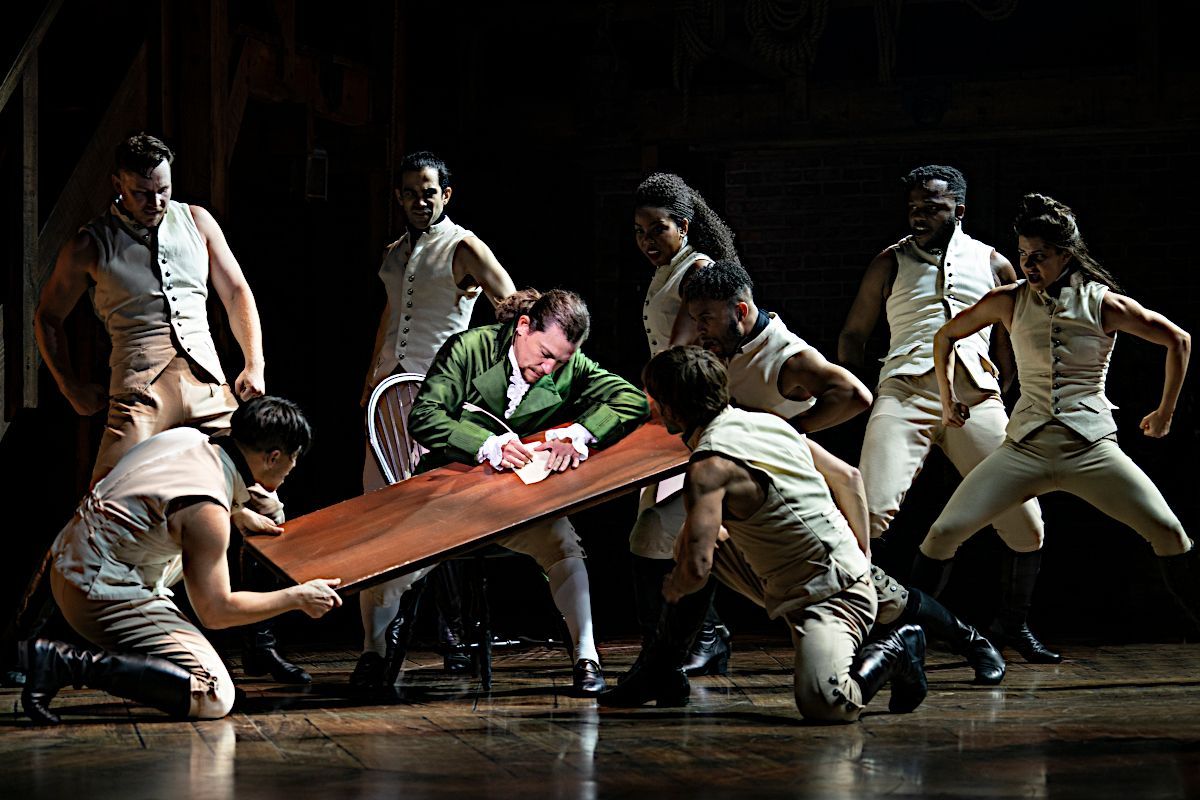 Scène de la comédie musicale Hamilton