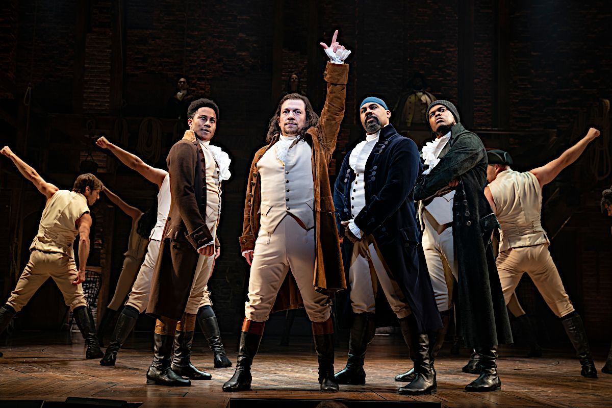 Les acteurs de la comédie musicale Hamilton