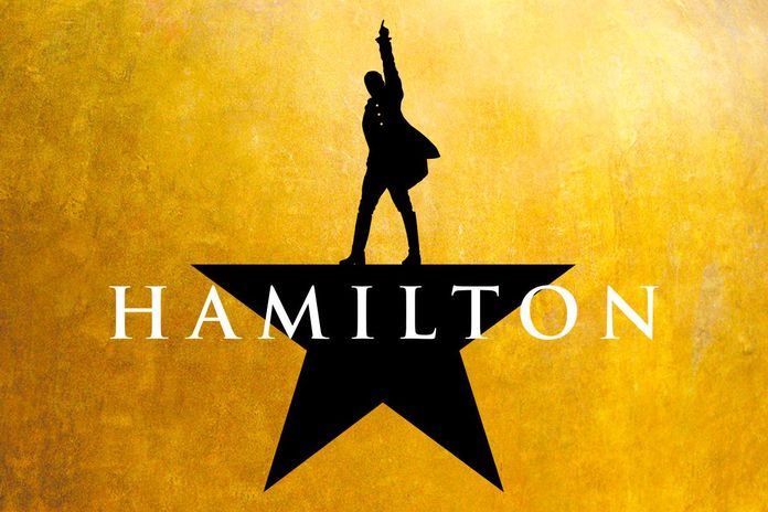 Affiche de la comédie musicale Hamilton à Londres
