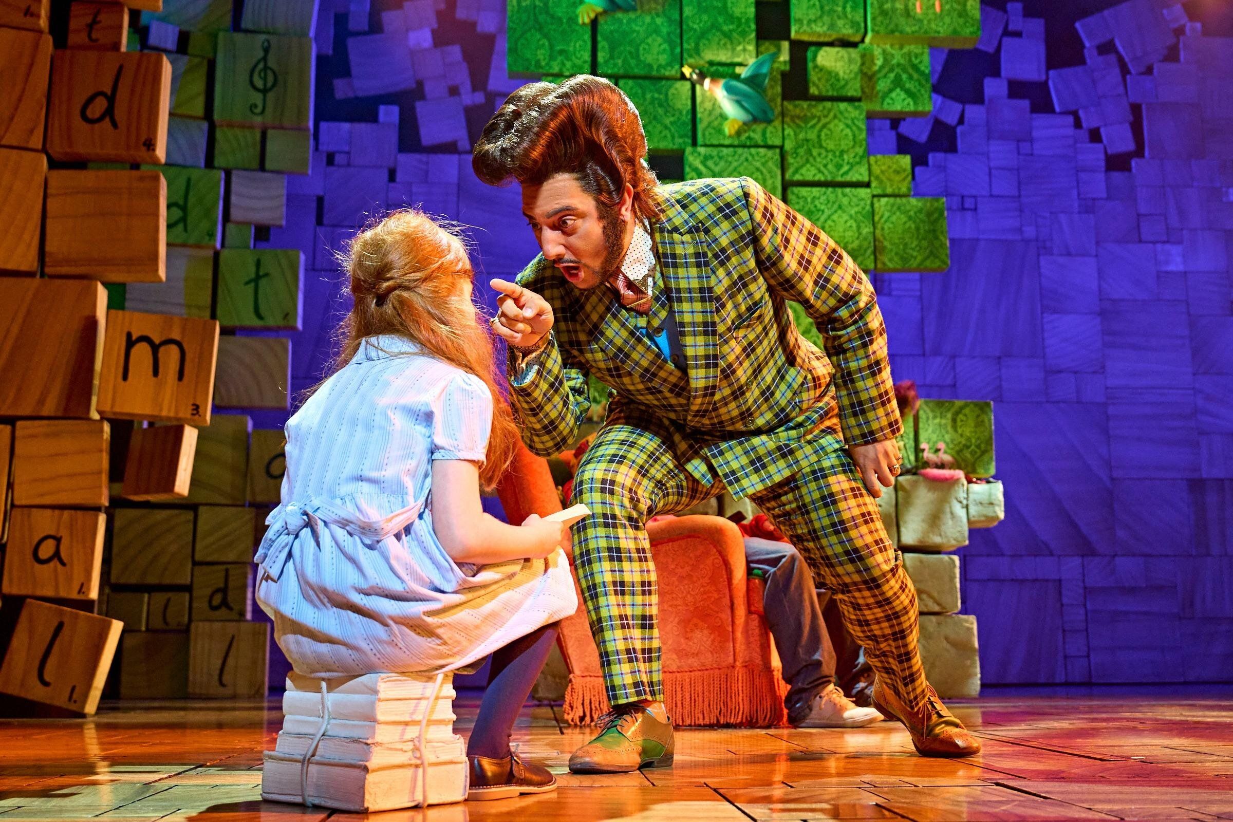 Scène de la comédie musicale Matilda à Londres