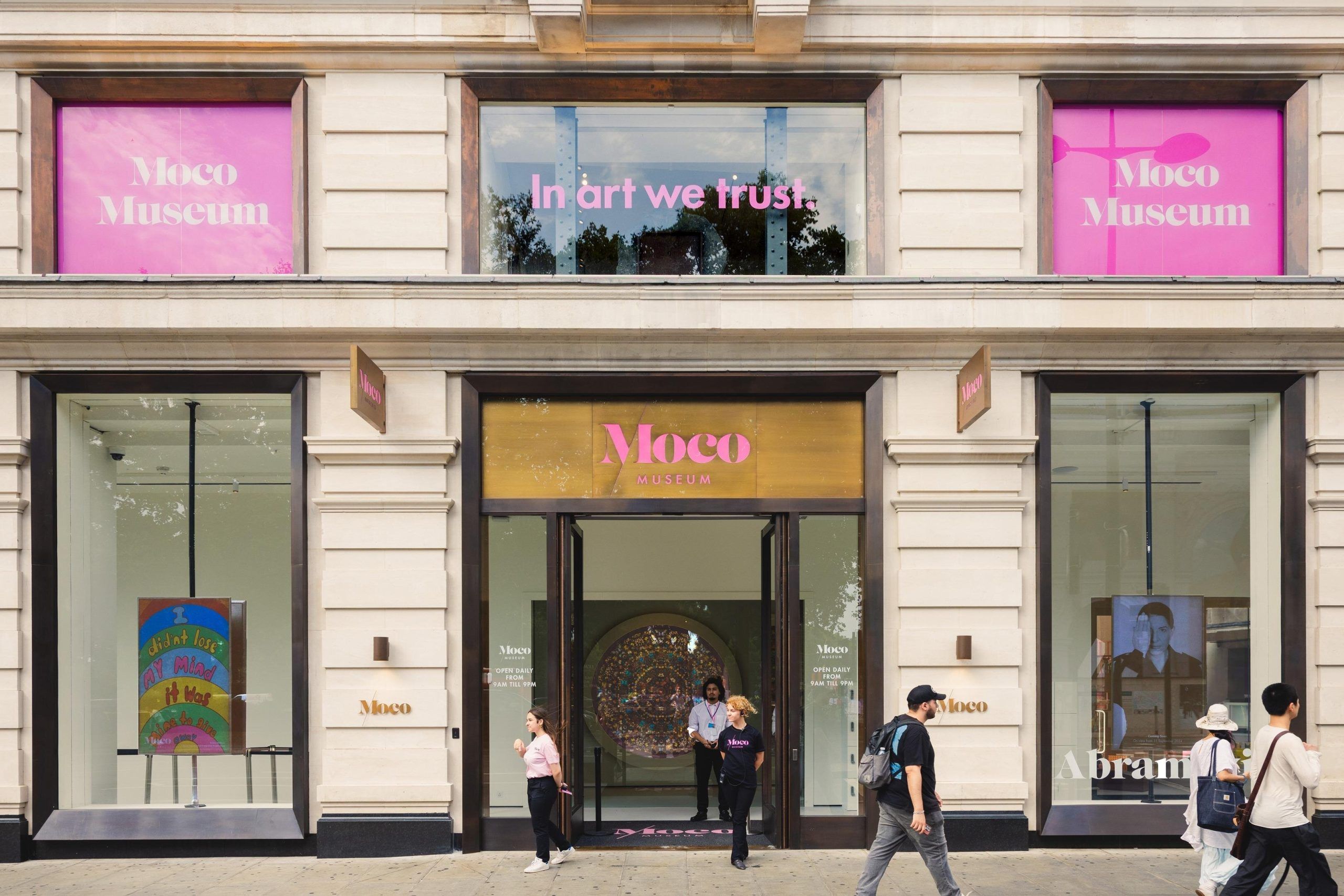 Façade du Moco Museum de Londres