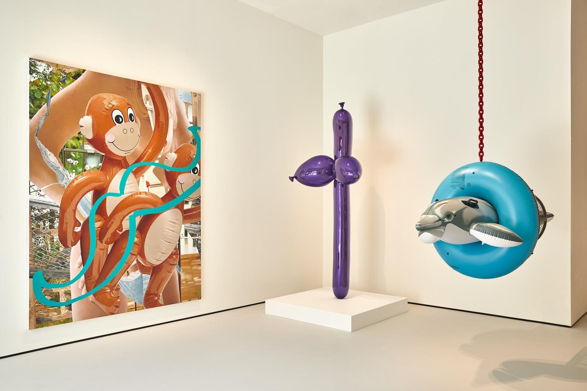 œuvres d'art de Jeff Koons au Moco Museum de Londres